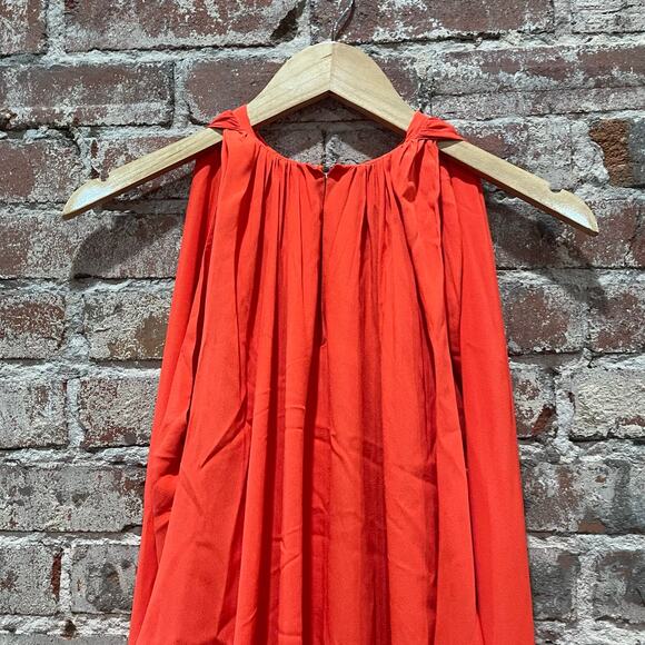 Atlein Red Cape Dress Size Medium - Picture 6 of 10